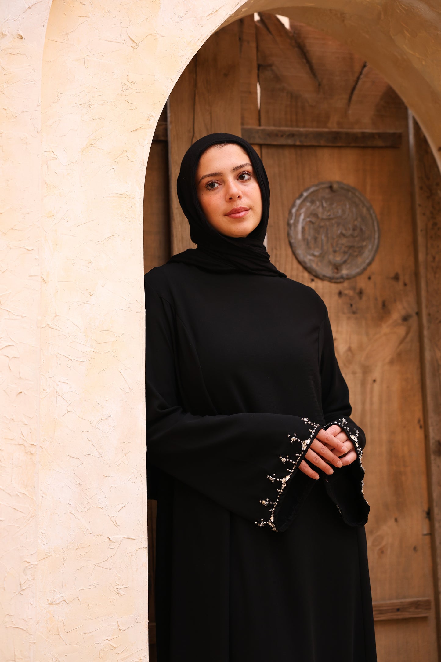 Embroidered Sleeve Abaya