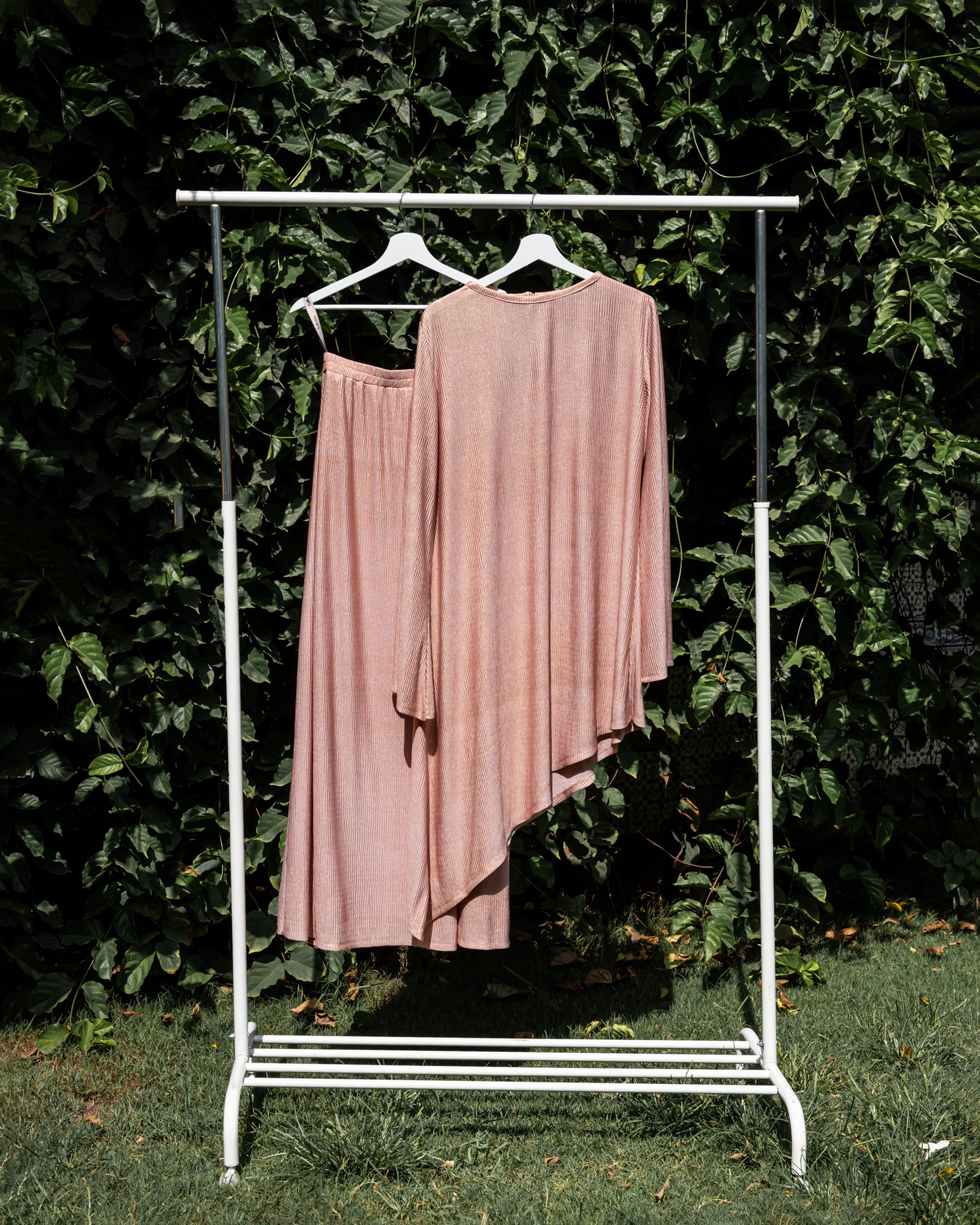 Shimmery Ribbed Skirt