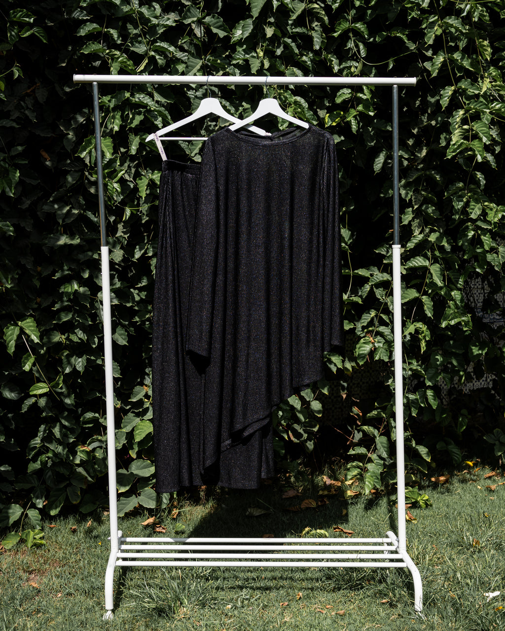 Shimmery Ribbed Skirt