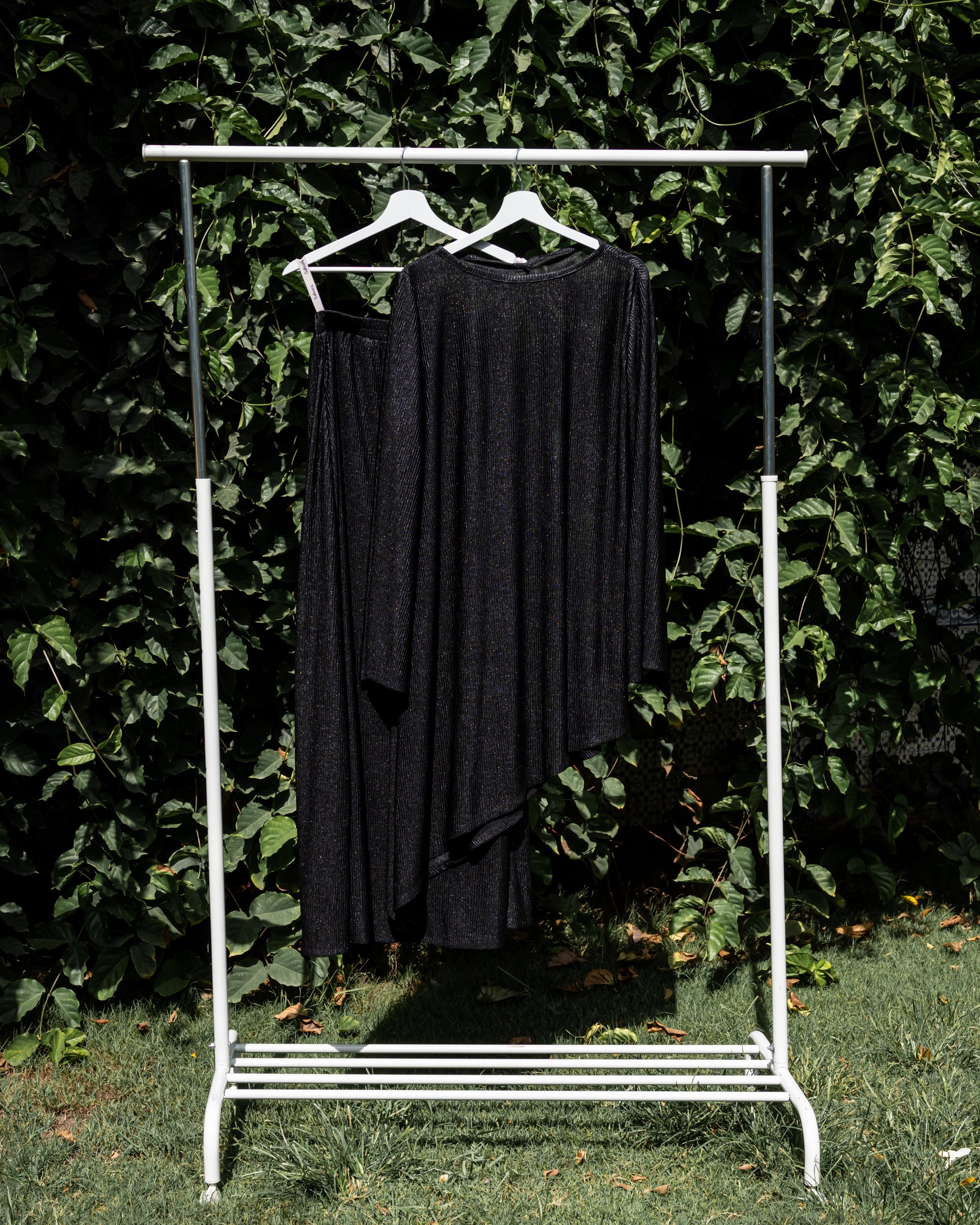 Shimmery Ribbed Skirt